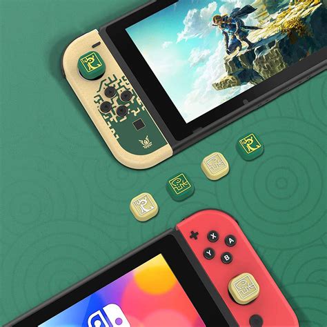 Joycon Thumb Grips Zelda Totk Edition For Nintendo Switch Oled Pcs