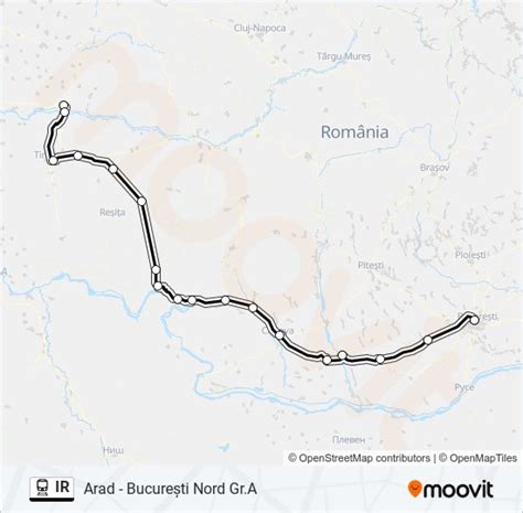 ir Route Schedules Stops Maps AradBucureşti Nord Gr A Updated