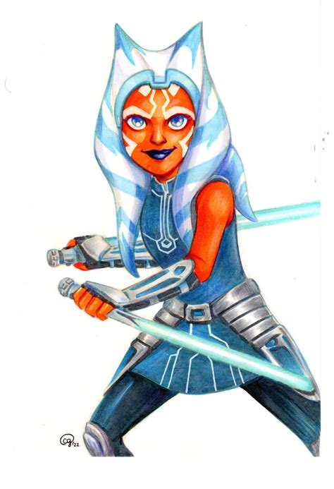 Ahsoka Tano Star Wars In Colin Solan S Star Wars Comic Art Gallery Room