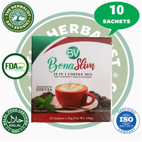 Bonavita Bona Slim In Coffee Mix Mocha With L Carnitine Garcinia