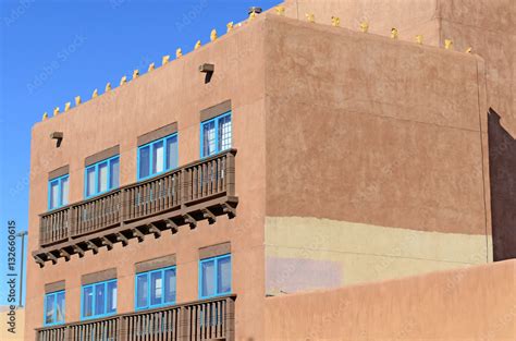 Traditional Pueblo Style Adobe Architecture Usually In Earth Tones