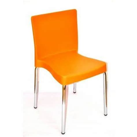 Remtech Polypropylene Orange Cafeteria Chair Seating Capacity Kgs