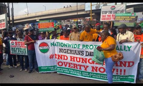 Breaking Nlc Members Protest Economic Hardship In Lagos