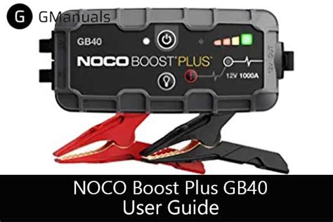 Noco Boost Plus Gb User Guide