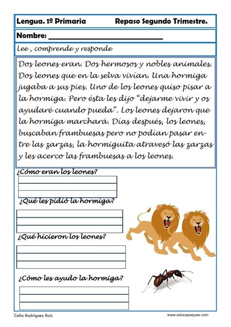 Texto Para Primero De Primaria Image To U