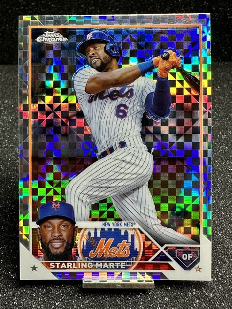 Topps Chrome Xfractor Starling Marte New York Mets Free