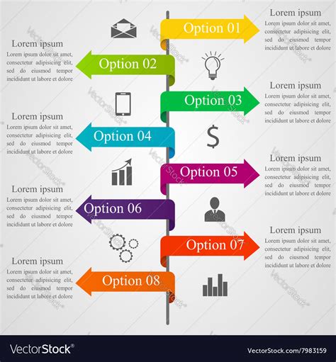 Infographic Arrows Template Royalty Free Vector Image