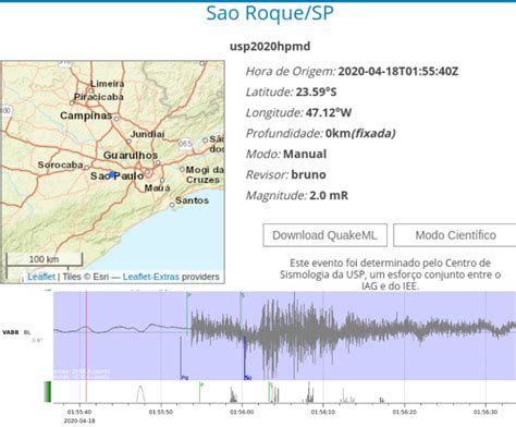 Blog De Geografia Tremor De Magnitude Registrado Em S O Roque No