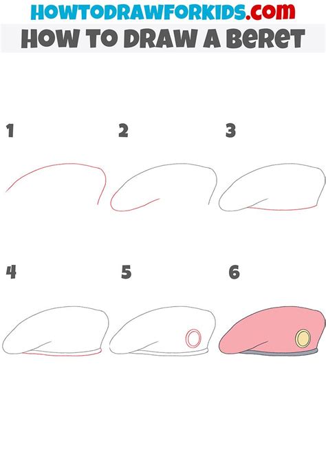 How to Draw a Beret | Drawing tutorial easy, Drawing tutorials for kids, Drawings