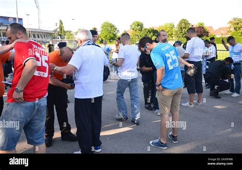 Zagreb Kroatien Hnk Rijeka Fans Der Verein Aus