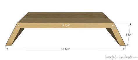 Easy DIY Monitor Stand From Wood Scraps - Houseful of Handmade