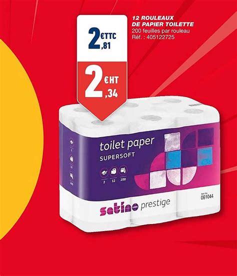 Promo 12 Rouleaux De Papier Toilette chez Bureau Vallée iCatalogue fr