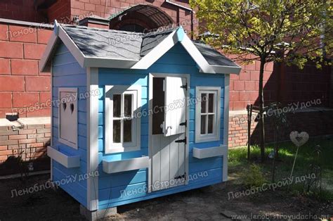 Детские деревянные домики для дачи