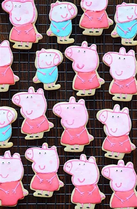 Peppa Pig Cookies (Step-By-Step Tutorial) - Lavender & Macarons