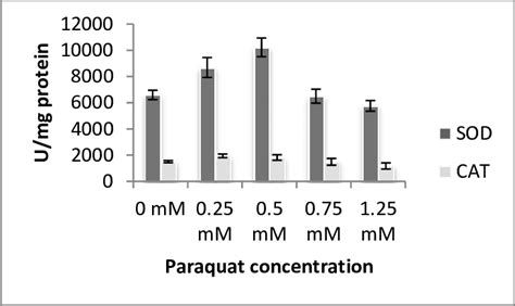 Enzyme Activity Sod And Cat In Rat Erythrocytes Treated With