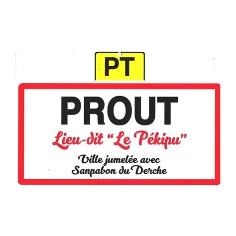 Plaque De Ville Humoristique Prout