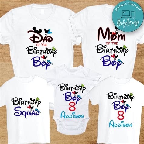 Disney Birthday Squad Shirt Birthday Squad Shirts Disney