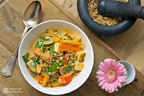 Rotes Thai Curry Vegetarisch Mit Tofu Madame Cuisine