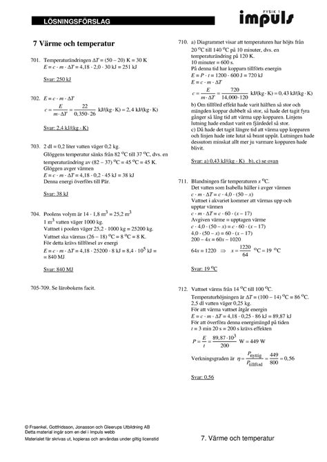 Losningsforslag Impuls Kapitel Fraenkel Gottfridsson Jonasson