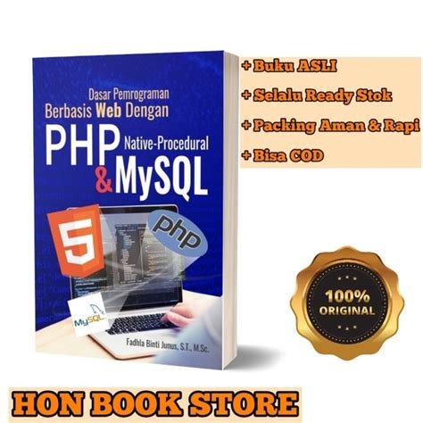 Jual Buku Dasar Pemrograman Berbasis Web Dengan PHP Native Procedural