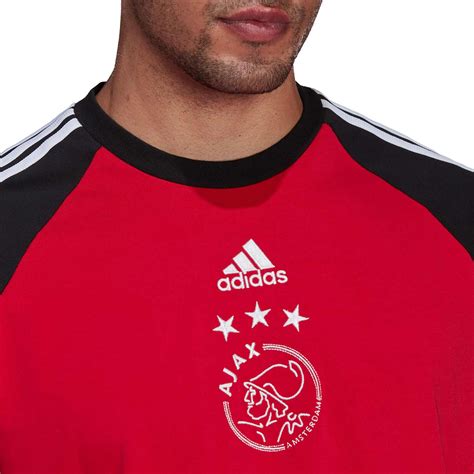 Camiseta Adidas Ajax TeamGeist Roja Y Negra Futbolmania