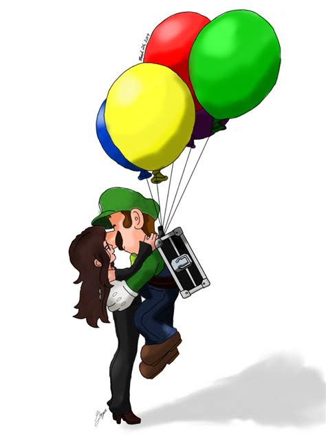 Life With Luigi Floating Love By Darkladygrayson On Deviantart