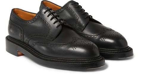 Lyst J M Weston 590 Leather Wingtip Brogues In Black For Men