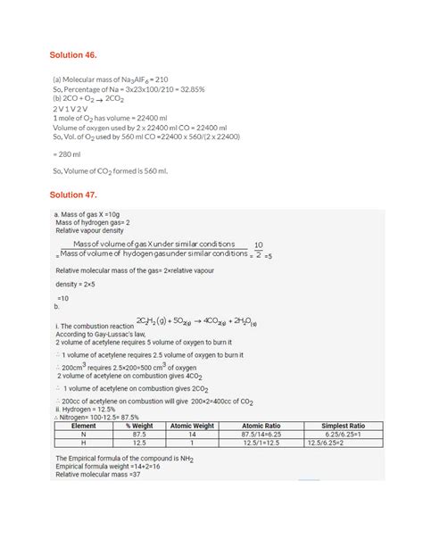 Selina Solutions Class 10 Concise Chemistry Chapter 5 Mole Concept And