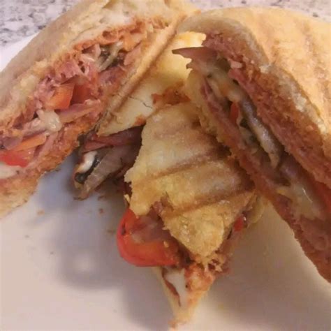 Deluxe Pizza Panini Recipe Allrecipes