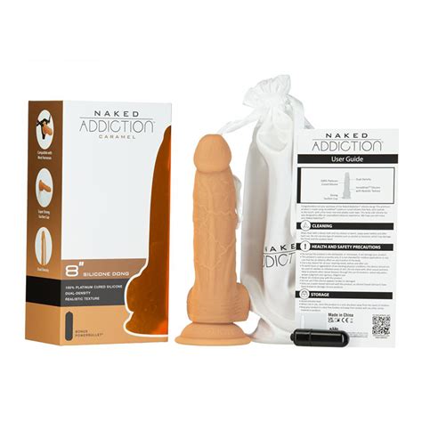 Naked Addiction Caramel 8 Inch Dual Density Dildo Lauvette