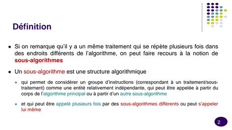 Solution Algorithme Et Structure De Donn Es Chapitre Les Sous