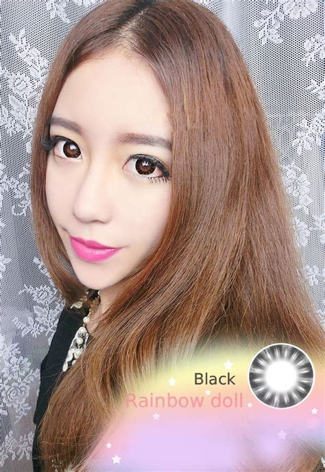 Cosmetic Colored Contact Lenses Multicoloured Eye Rainbow Doll Cosplay