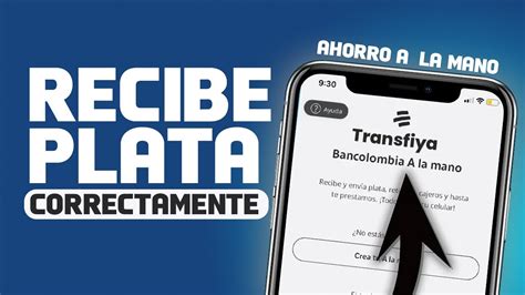 Como Recibir Dinero De Transfiya A Ahorro A La Mano Activalo Youtube