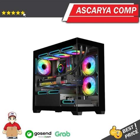 Jual Aigo Darkflash C218m M Atx Pc Case Panoramic M Atx Chassis