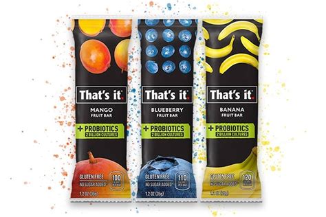 That's It Probiotics Fruit Bars are Paleo, Whole30, and Allergy-Friendly