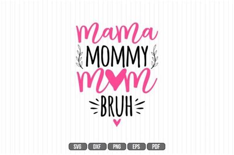 Mama Mommy Mom Bruh Svg Graphic By Craft Store Creative Fabrica