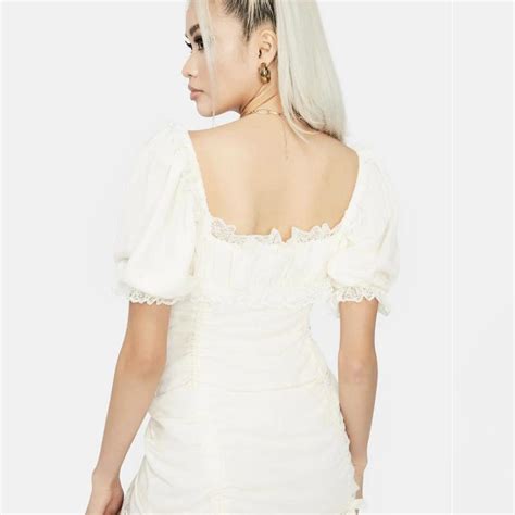 Dolls Kill White Babydoll Dress Kinderwhore Style Depop