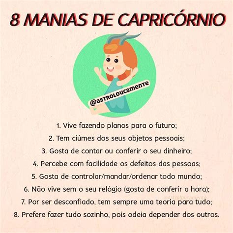 Manias Do Signo De Capric Rnio E S Quem Capricorniano Sabe Bem O