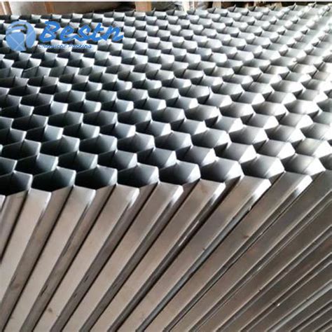 Stainless Steel Hexagonal Honeycomb Inclined Tube Ss L Lamella