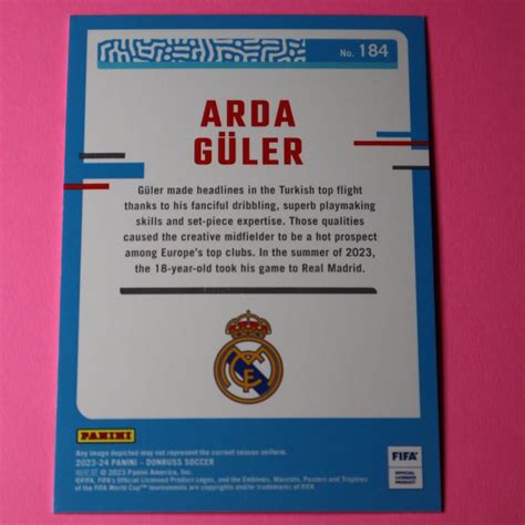 Arda Guler Panini Donruss Fifa Rated Rookie Rc Ebay