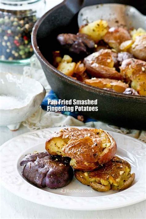 These Pan Fried Smashed Fingerling Potatoes Are So Tender And Buttery On The Inside With A V