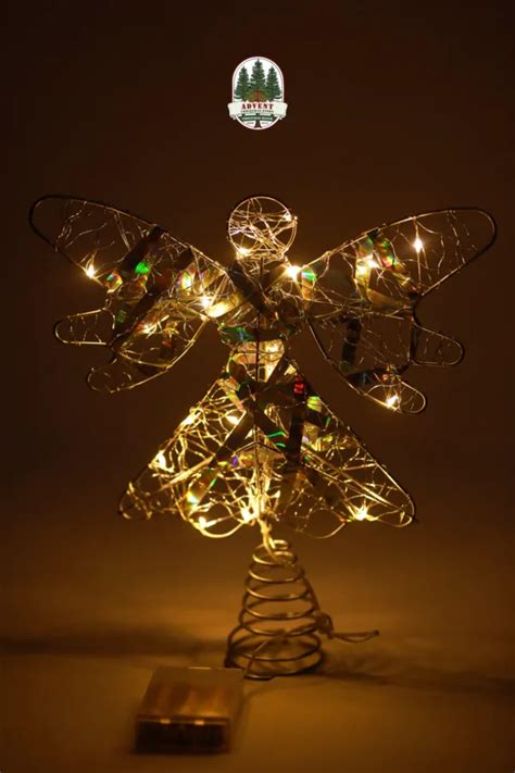 Led Handmade Angel Tree Topper Advent Christmas Store