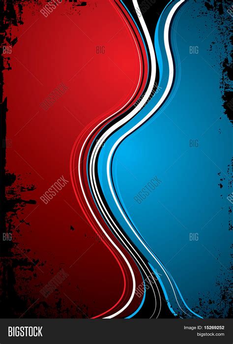 Red Blue Split Vector And Photo Free Trial Bigstock