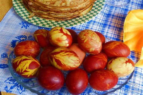 Яйца в луковой шелухе с рисунком | рецепт пошагово, фото, отзывы