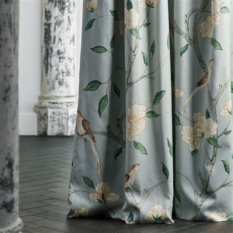 Eleonora Print Stockholm Blue Fabric Zoffany By Sanderson Design