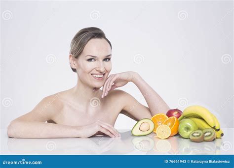 Everyday Portion Of Vitamins Stock Image Image Of Smile Eating