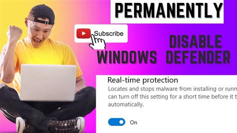 How To Disable Windows Defender Permanently Youtube