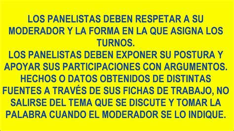 FUNCIONES BASICAS DE LOS PARTICIPANTES DE UN PANEL DE DISCUSION YouTube