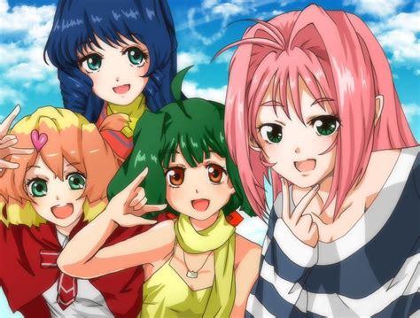 Ranka Lee Freyja Wion Mylene Jenius And Lynn Minmay Macross And