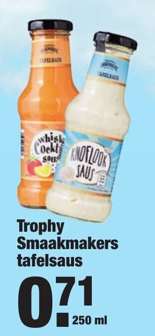 Trophy Smaakmakers Tafelsaus 250ml Aanbieding Bij ALDI